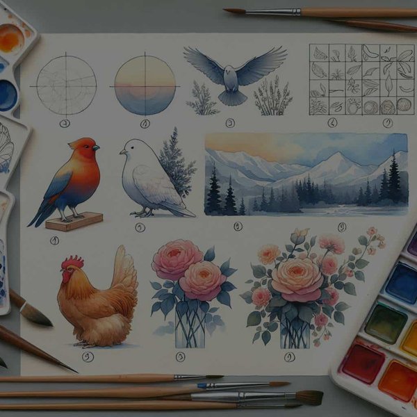 Quels exercices pratiquer pour améliorer sa technique de peinture à l'aquarelle ?